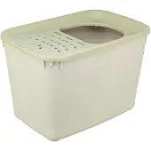 Trixie Katzentoilette Hop-In 38 x 39 x 58 cm grün Grau Kunststoff