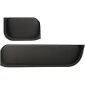 Contour Design Design Wrist Rest set for RollerMouse Pro3 Long+Short, Schwarz, China, 128 g, 2 Stück(e), 80 mm, 400 mm
