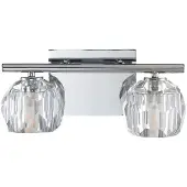 Elstead Lighting Regalia LED Wandleuchte G9 2-fach Poliertes Chrom Klar IP44