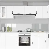 vidaXL Küchenrückwand 2 pcs Transparent 120 x 40 cm Gehärtetes Glas
