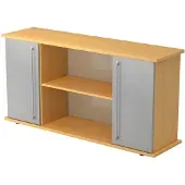 Hammerbacher Sideboard 2 Türen 166cm RE Buche/Silber