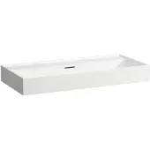 Laufen Kartell Aufsatzwaschtisch, ohne Hahnloch, mit Überlauf, 1000x460mm, H816337A001091, Farbe: Weiß mit LCC Active