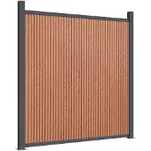 vidaXL Zaunelement Braun 1737x186 cm WPC