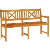 vidaXL Bank Outdoor Natur 150 x 56 x 90 cm Massivholz Akazie