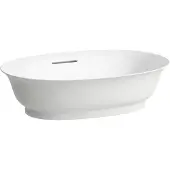Laufen The New Classic Waschtisch-Schale, oval, ohne Hahnloch, mit Überlauf, 550x380mm, H8128534001091, Farbe: Weiß mit LCC