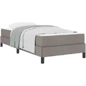 vidaXL Boxspringbett Taupe 80 x 200 cm Stoff