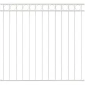 vidaXL Zaunelement ASSEN 170 x 150 cm Stahl Weiß