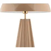 Leitmotiv - Tischleuchte Amplio Xl - Braun - Ø30cm Tischlampe - Nachttischlampe, Wohnzimmer, Schlafzimmer
