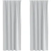 vidaXL Verdunkelungs-Vorhänge mit Ringen 2 pcs Helles Grau