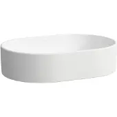 Laufen Savoy Waschtisch-Schale, 380x550x130mm, oval, mit Überlauf, H8129447571091, Farbe: Weiß matt