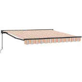 vidaXL Markisenrahmen Blau und Orange 300 x 250 cm