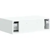 vidaXL Wandmontierter Beistelltisch Weiß 59 x 34,5 x 17 cm