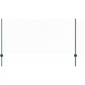 vidaXL Sechseckzaun mit Pfosten 25 x 1 m PVC-beschichteter Stahl Grün