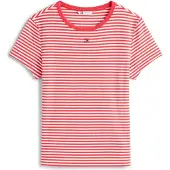 Tommy Hilfiger Tjw Slim Essential T-shirt Red/stripe Größe: XS | Hemden Outlet | Damen | Rot