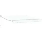 vidaXL Ausziehbare Markise Weiß 300 x 250 x 165 cm