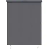 vidaXL Rollo Anthrazit 220 x 250 cm Stoff und Aluminium
