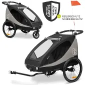 Hauck 2in1 Fahrradanhänger Dryk Duo Plus für 2