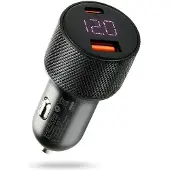 EverActive Autoladegerät 75W 1xUSB 1xUSB-C