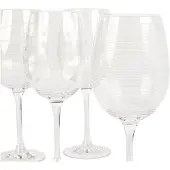 MIKASA Weinglas-Set de Cheers Crystal, 450 ml, silber, 4 Stück (Pack de 1)