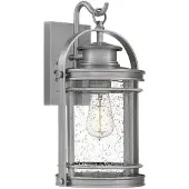 Elstead Lighting Elstead Booker Außen-Außenwandleuchte E27 38cm Industrielles Aluminium Klar IP44