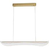Lyora AGOS LED Pendelleuchte Gold 34W Warmweiss 98x21x150cm dimmbar 9054443
