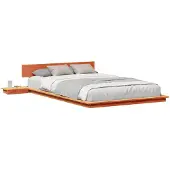 vidaXL Bettgestell Braun 140 x 190 cm Holz