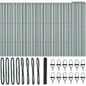 vidaXL Bodenmontierter Sechseckzaun 100 x 1,2 m Grau Netz