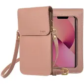SBS Handtasche mit Schulterriemen, Touch Window und Fronttasche, universell für Smartphones bis 6,7 Zoll.
