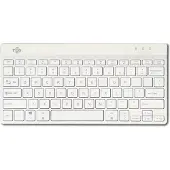 R-Go Tools Ergonomische Tastatur R-Go Compact Break, kompakte Tastatur mit Pausensoftware, QWERTY (US), Bluetooth, Weiß, Mini, Kabellos, Bluetooth, Scherenschalter, QWERTY, Weiß