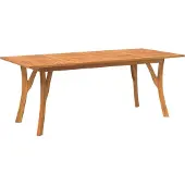 Syfax Gartentisch 200x90x75 cm Massivholz Akazie