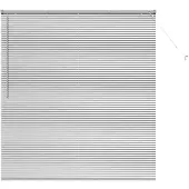 vidaXL Venezianische Jalousien Silber 175 x 160 cm Aluminium