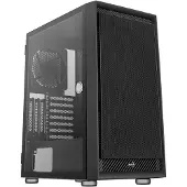 Aerocool Graphite V1, Midi Tower, PC, Schwarz, ATX, micro ATX, Mini-ITX, ABS, SPCC, Stahl, 18 cm