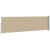 vidaXL Ausziehbare Seitenmarkise 117 x 500 cm Polyester Rechtwinklig