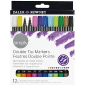 Daler Rowney Fasermaler mit Doppelspitze 12 Stück
