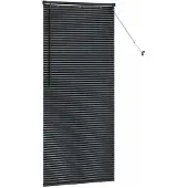 vidaXL Balkenjalousien Schwarz 175 x 80 cm Aluminium