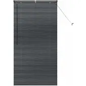vidaXL Balkenjalousien Schwarz 175 x 90 cm Aluminium