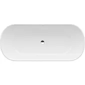 Laufen LUA Badewanne freistehend, 750x1700x540mm, aus Marbond, H2200820000001, Farbe: Weiß