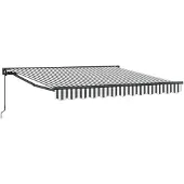 vidaXL Markisenrahmen Anthrazit und Weiß 350 x 250 cm