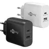 Goobay 65 W USB-C PD GaN Dual-Schnellladegerät weiß