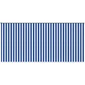 vidaXL Außenrollo 90% UV-Block Blau-weiß gestreift 400 x 140 cm HDPE
