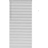 vidaXL Balkenjalousien Silber 220 x 105 cm Aluminium