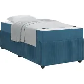 vidaXL Bettrahmen Blau 100 x 200 cm Stoff