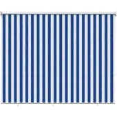 vidaXL Außenrollo 90% UV-Block Blau-weiß gestreift 140 x 230 cm HDPE