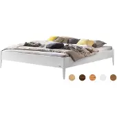 Hasena Lounge Bett Platzsparbett Pieve Nussbaum : Fußhöhe - 25 cm, Größe - 180x220 cm