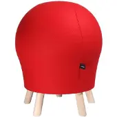 Topstar Hocker Sitness Alpine, mit integriertem Gymnastikball, Bezug 75 % Schurwolle, rot
