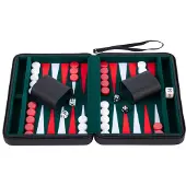 Longfield Games Backgammon im Koffer – Schwarz