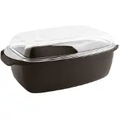 Sambonet Rock'N'Rose Röstpfanne 32 cm mD Aluminium schwarz 51025-32