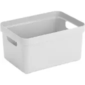 Sunware 09600604, Ablageschale, Weiß, Rechteckig, Kunststoff, Einfarbig, 13 l