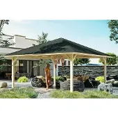 GartenHaus GmbH Pavillon SKAN HOLZ Cannes Gr. 4 569 x 569 cm natur