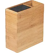Kesper Messerblock mit Utensilienbox 20,5 x 9,4 x 23 cm, 58027